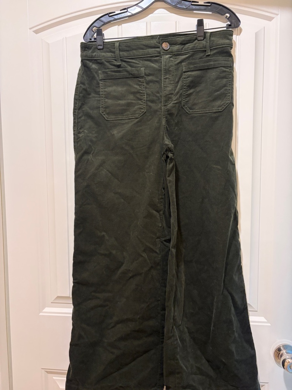 LOFT Olive Green Corduroy Boot Cut Pants